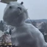 Winter mit Schneemann