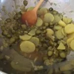 leichter Kartoffelsalat - Kochgruppe bei tollem Sommerwetter mit angrillen