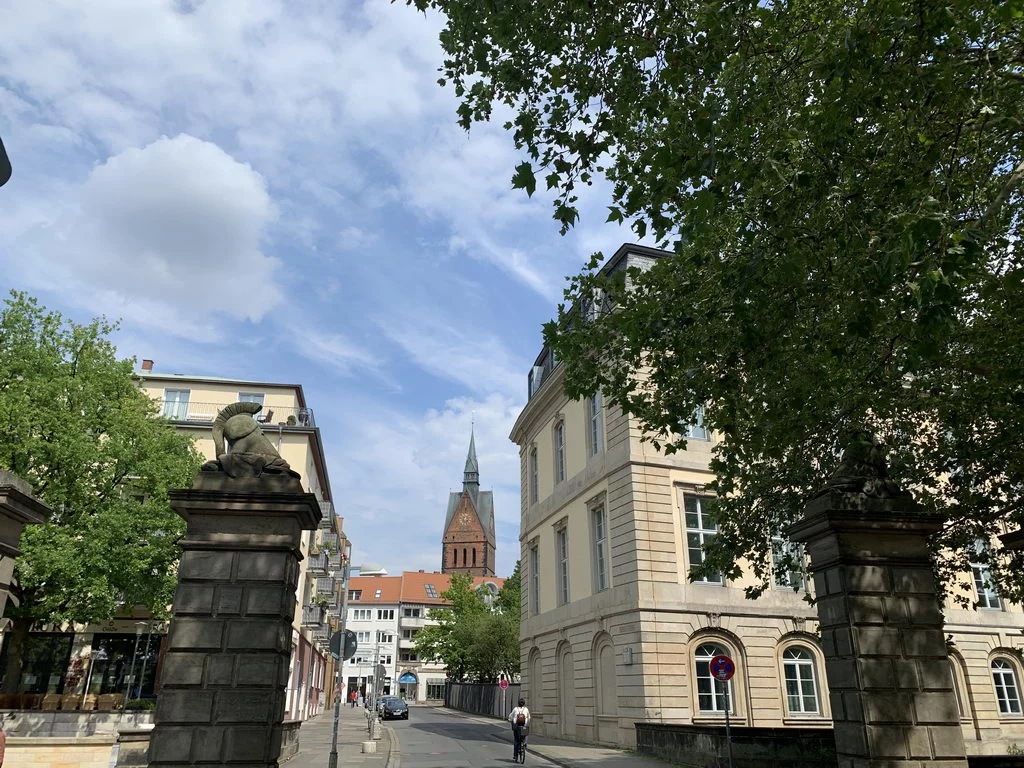 Altstadt Hannover - Blick durch ehemaliges Stadttor auf Marktkirche