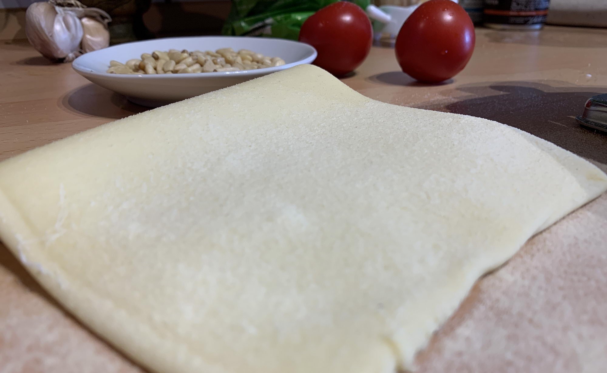 pastateig mit hartweizengrieß und mehl