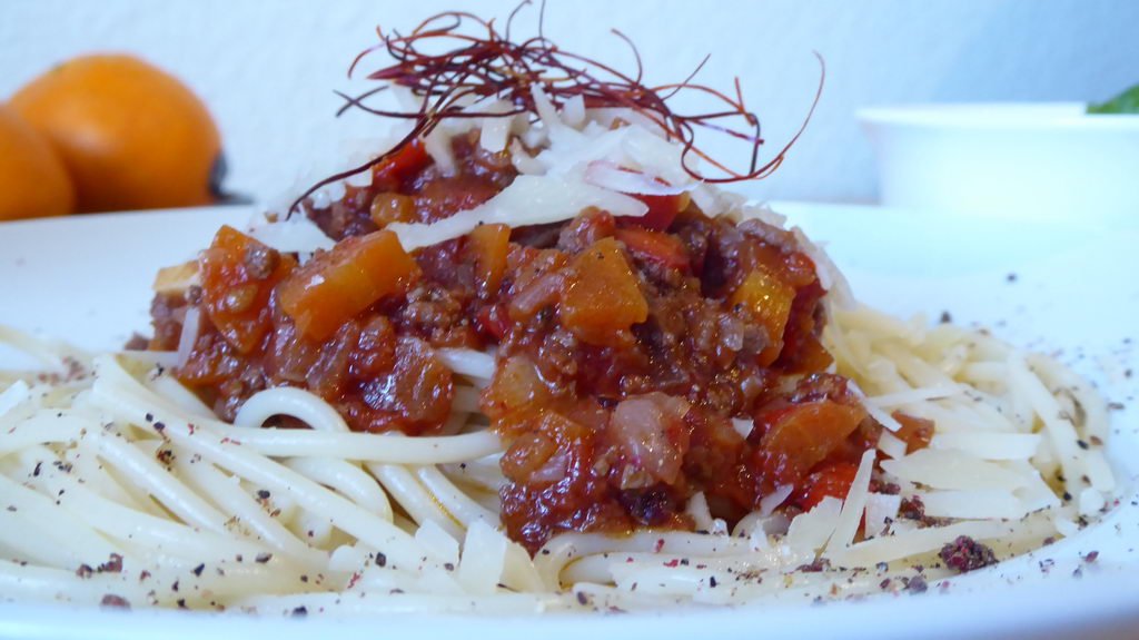 Spaghetti Bolognese - angerichtet