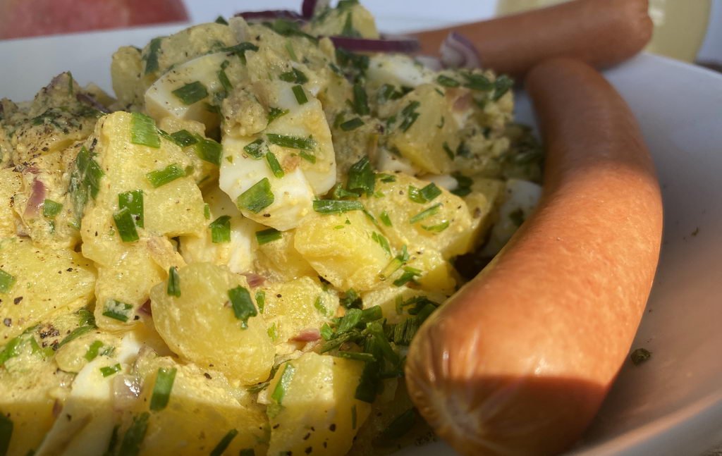 Kartoffelsalat mit Schnittlauch-Vinaigrette - superlecker und flott zubereitet