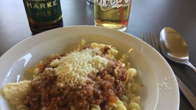 Essen und trinken nach sammeln