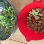 Kochgruppe mit Aprilwetter