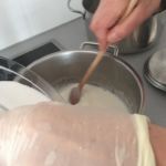 Kochgruppe mit Aprilwetter