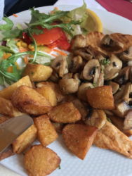 in Gedenken an meinen Papa-Familientreffen beim Spanier in Lauenau - Haehnchen mit Kartoffeln und Pilzen
