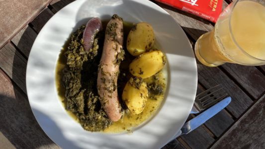 Grünkohl und Bregenwurst